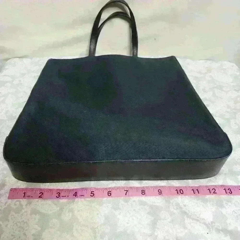 Lauren Ralph Lauren women's black slim handbag satchel - Picture 10 of 10